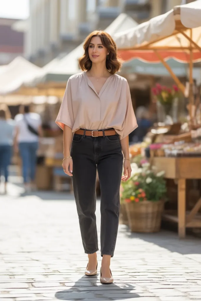 Relaxed Blouse French Tuck