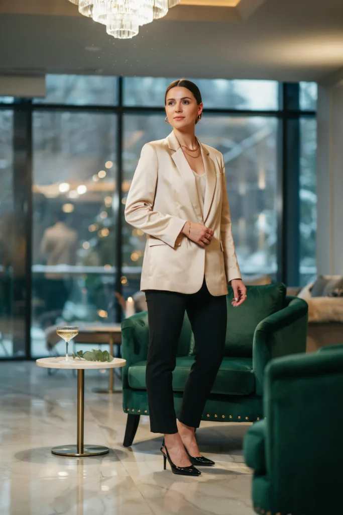 Satin Blazer Combo