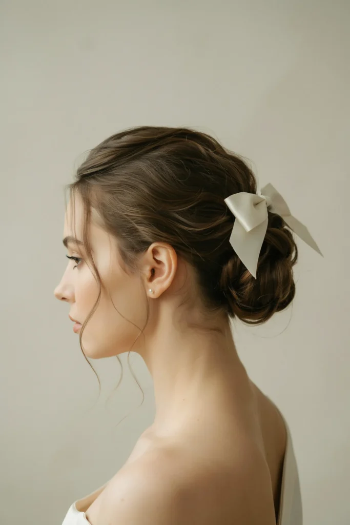 Satin Bow Bun