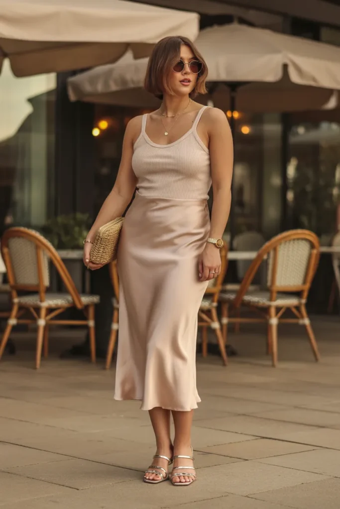 Satin Slip Skirt