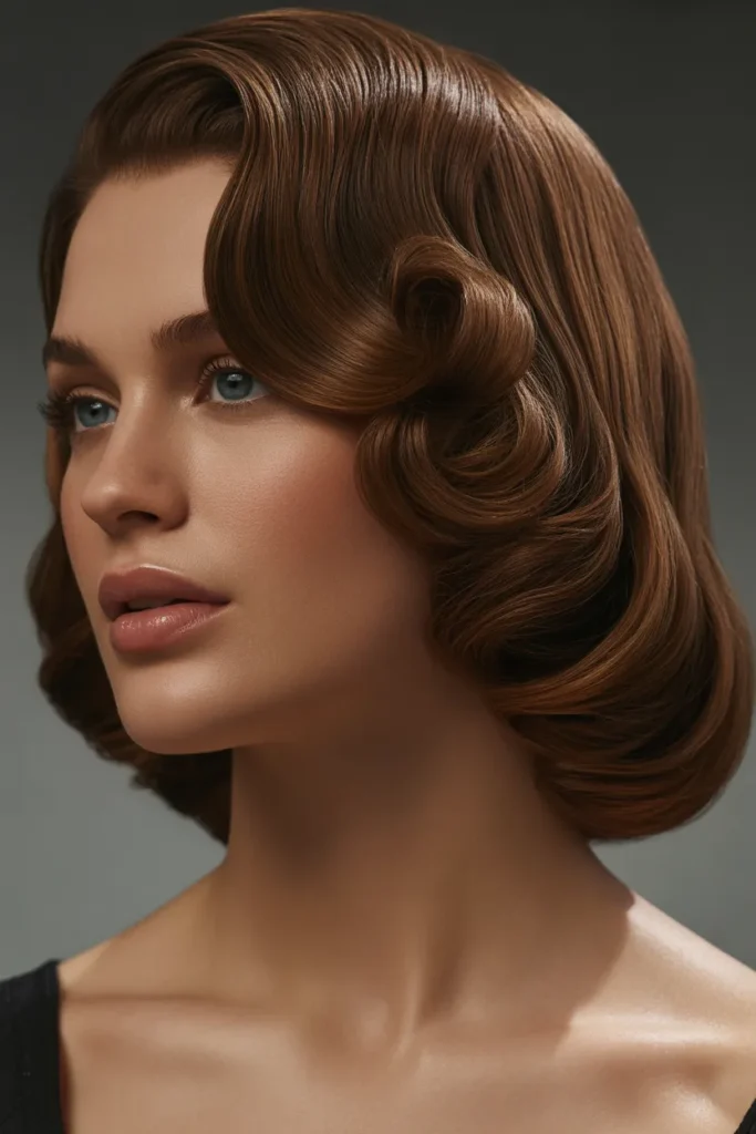  Sculpted Retro Glam Bob