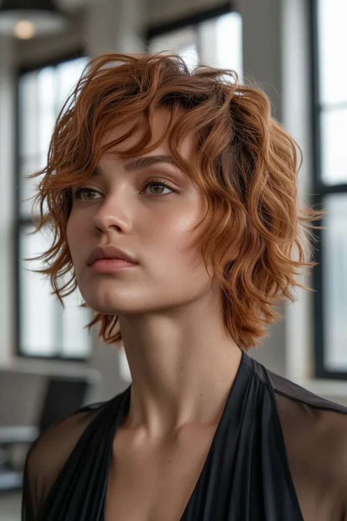 Shaggy Kitty Cut with Choppy Fringe