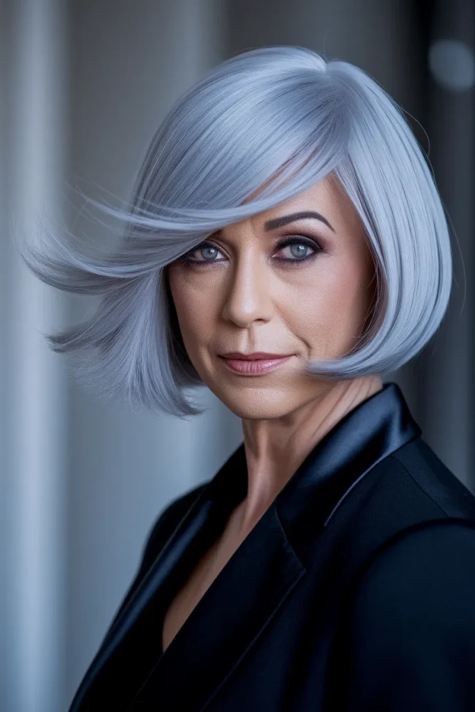 Side-Swept Silver Crop