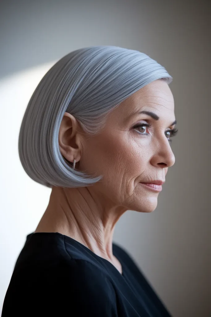 Sleek Tucked Bob