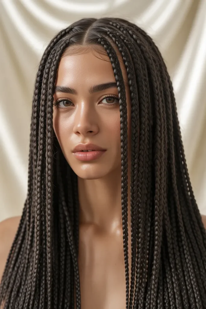 Small Knotless Braids