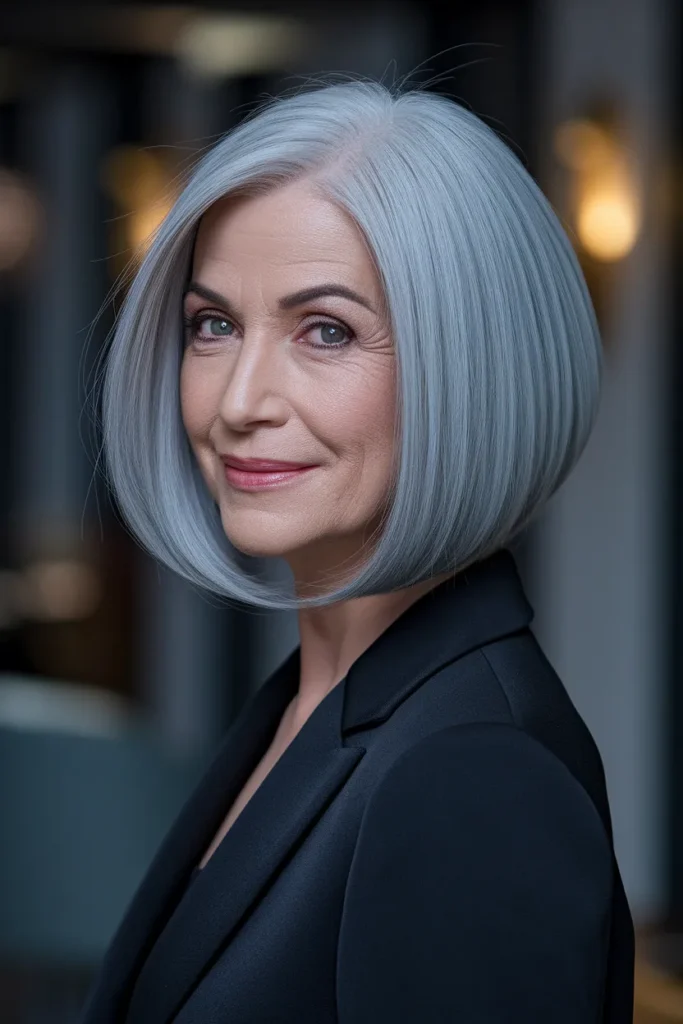 Stacked Grey Bob