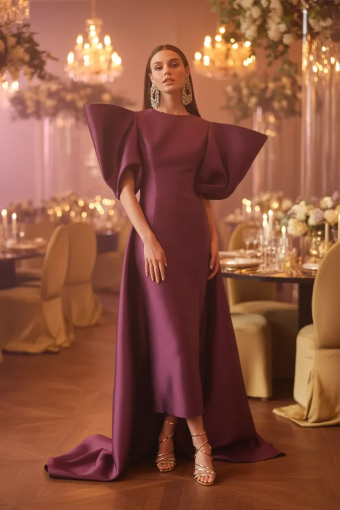 Statement Sleeve Gown