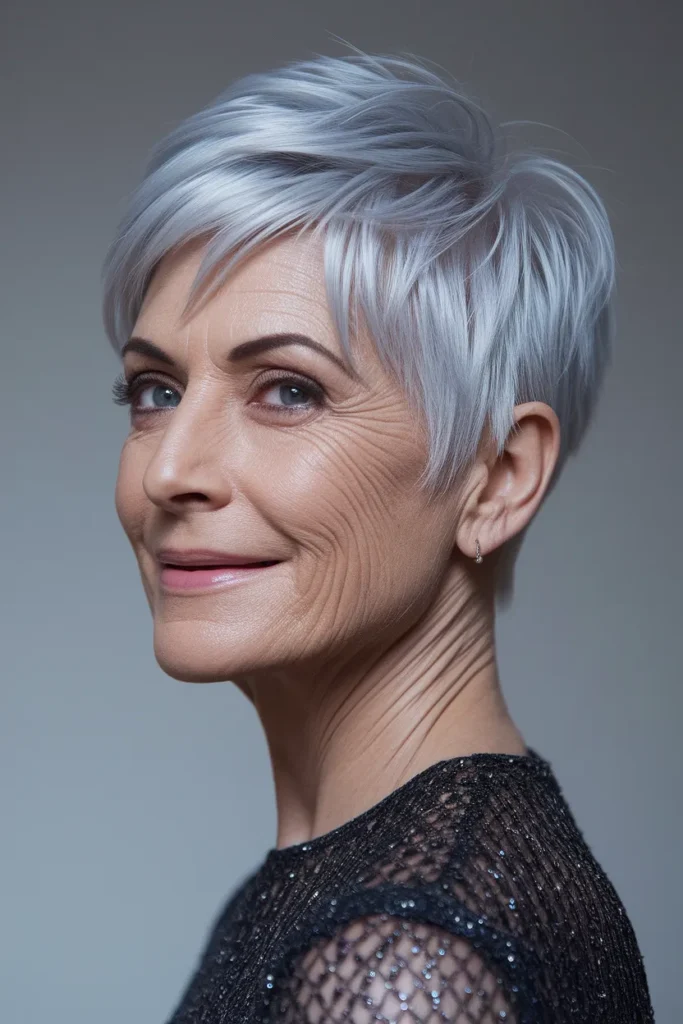 Tapered Silver Pixie