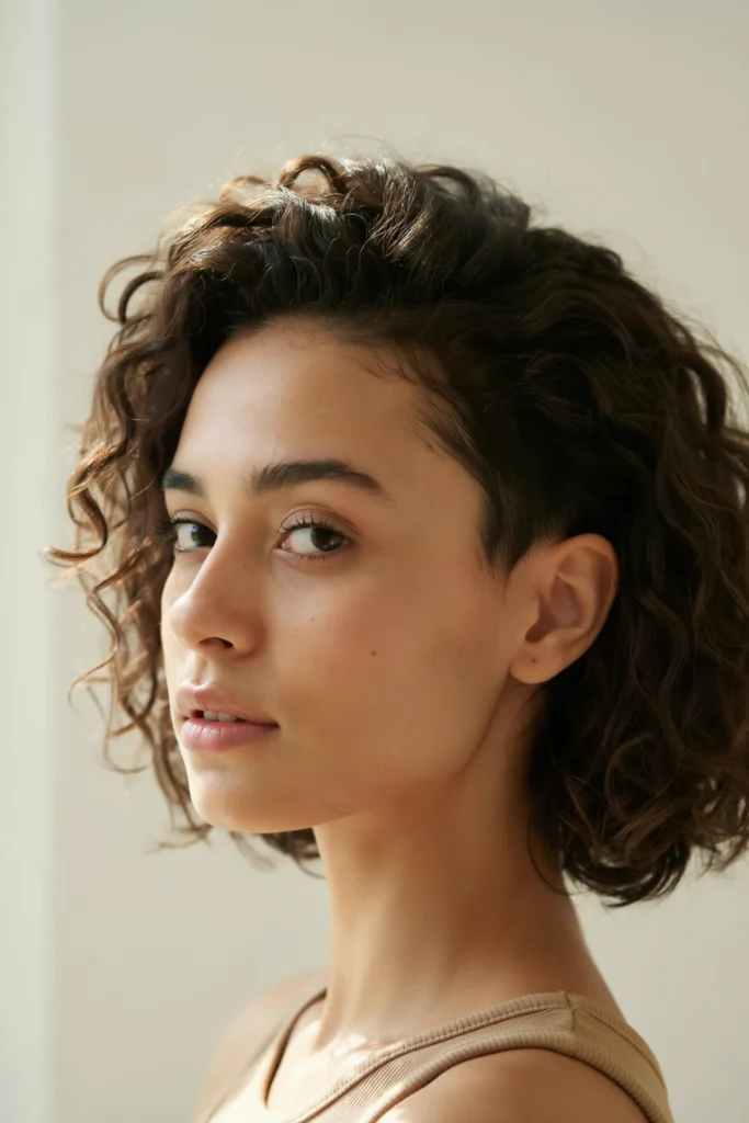 Tapered TWA with Soft Curls