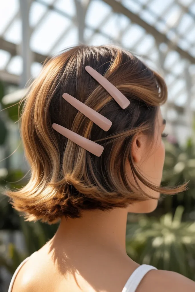  Three Mini Claw Clip Half-Up