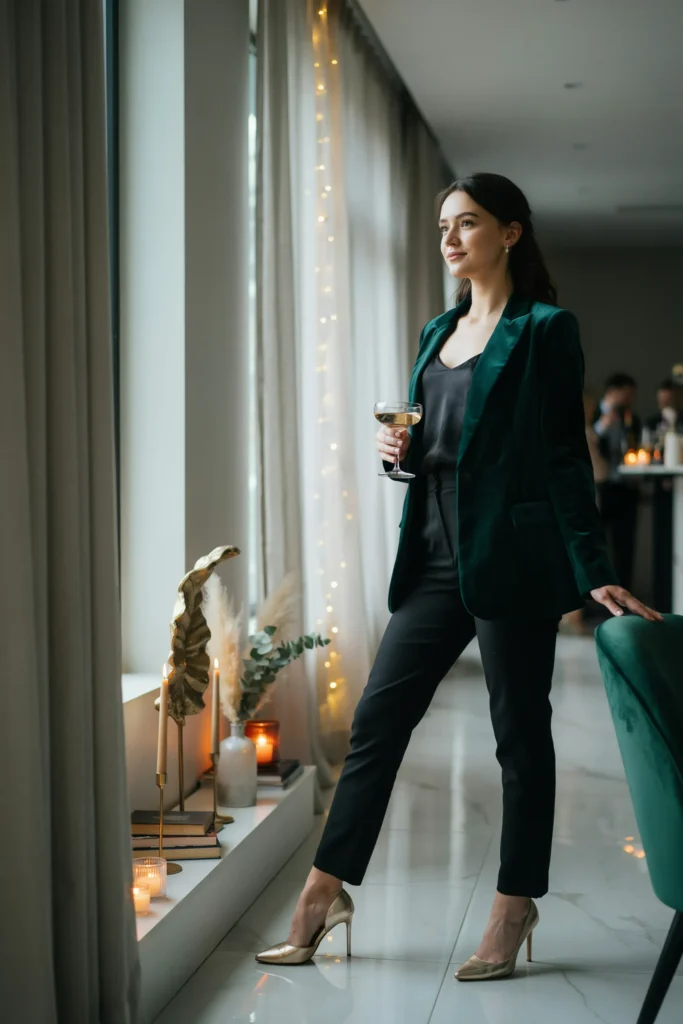 Velvet Blazer Glam