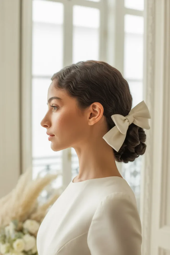 Velvet Bow Chignon