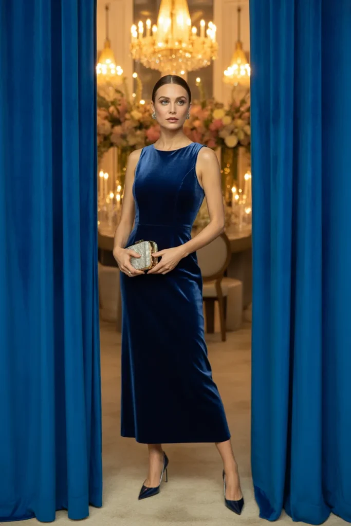 Velvet Column Dress