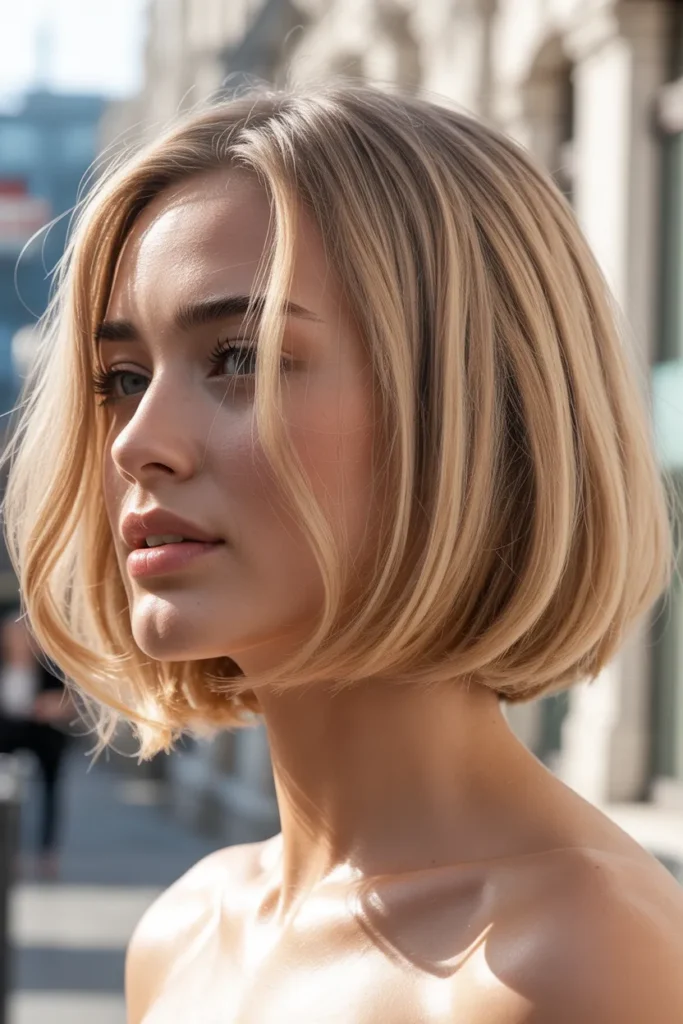 Voluminous Champagne Luxe Bob