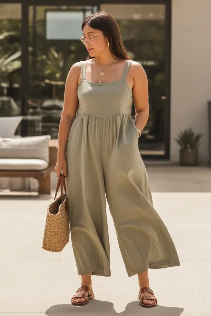 Wide Strap Jumpsuit
