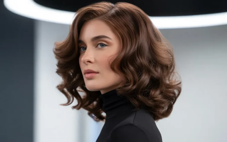 loose curls for medium length hair