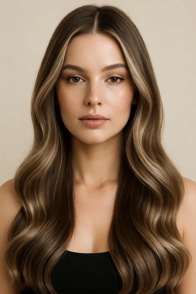 Ash Brown with Cool Highlights