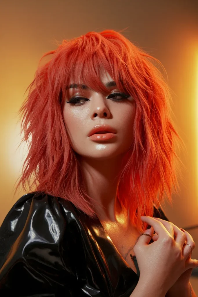 Bold Fiery Wolf Cut