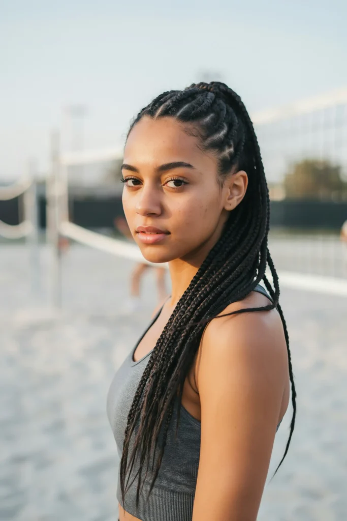Box Braid Ponytail