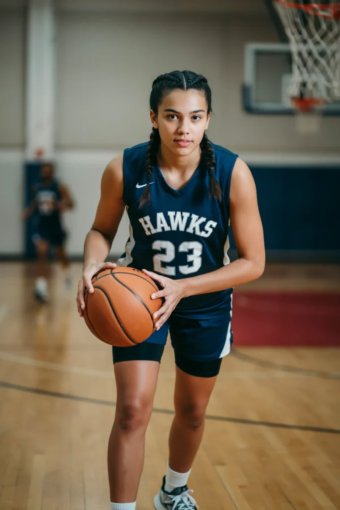 Boxer Braids Basketball Hairstyle for Girls