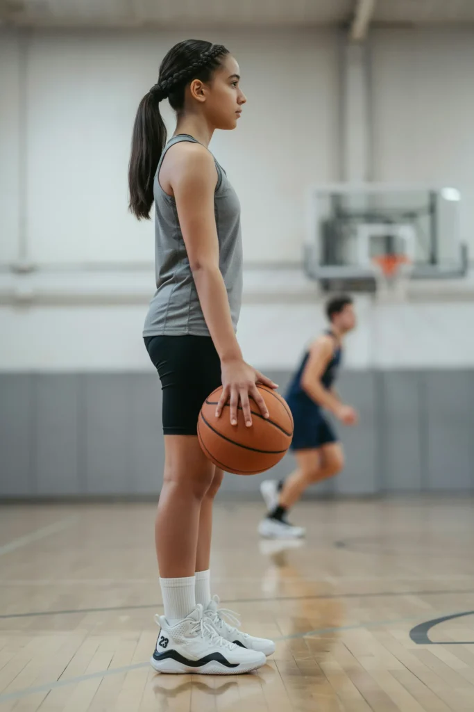  Braided Headband Basketball Hairstyle for Girls