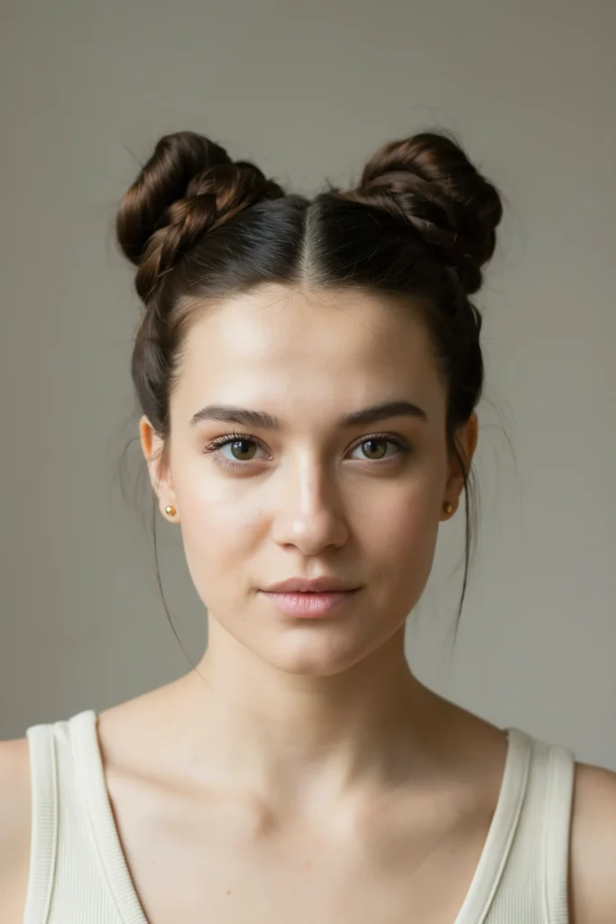 Braided Space Buns