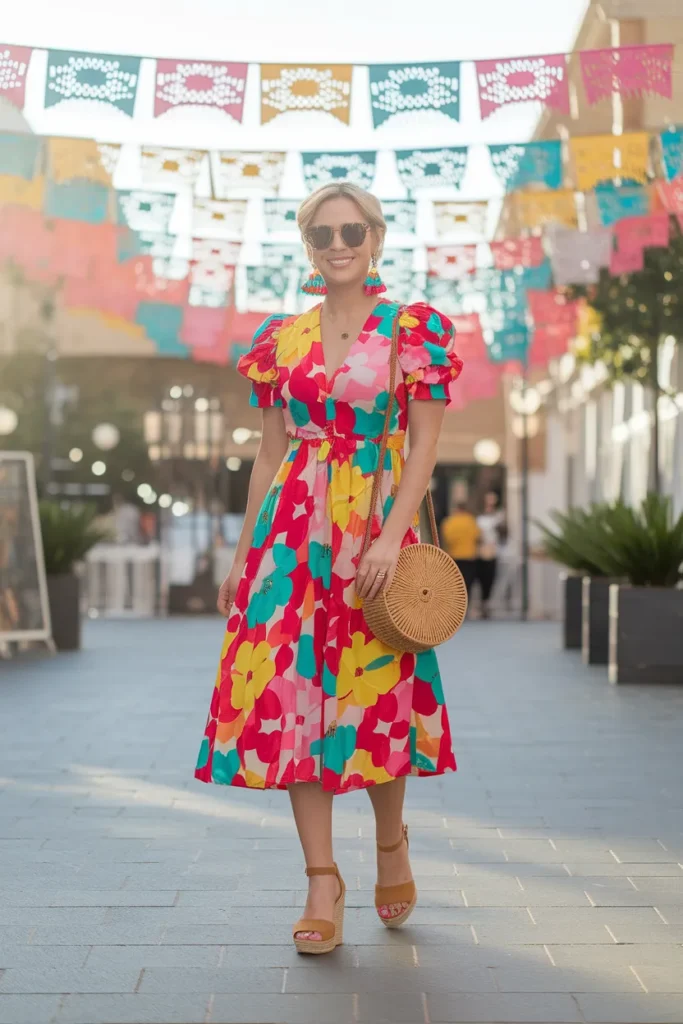Bright Floral Dress
