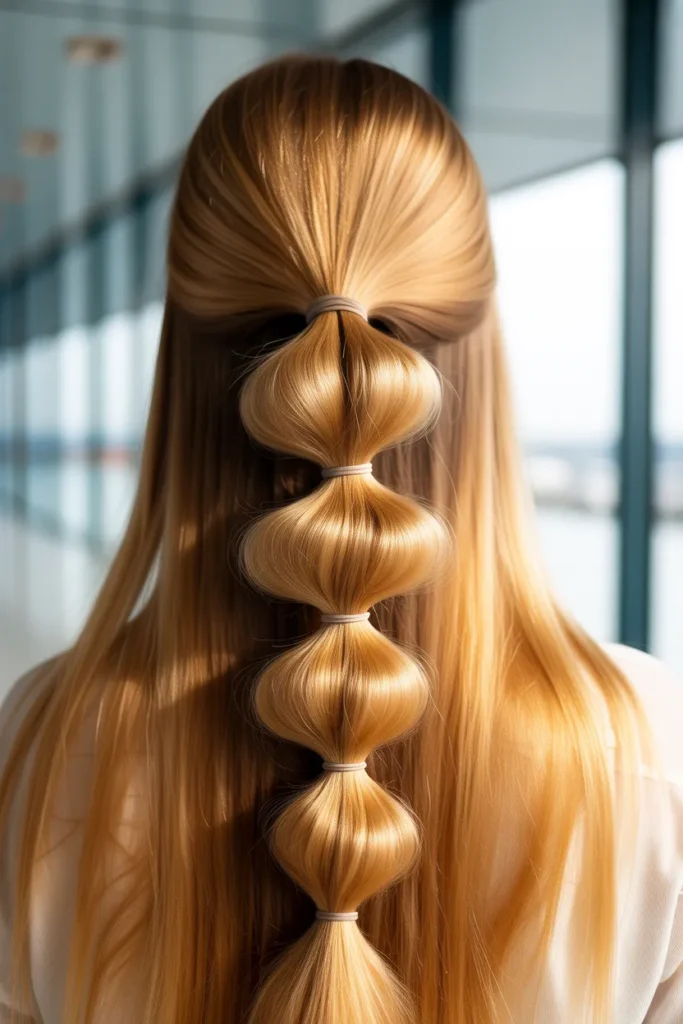 Bubble Braid Ponytail