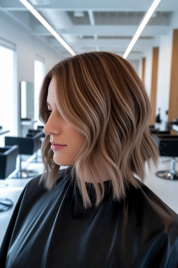 Caramel Brown Hair With Lowlights