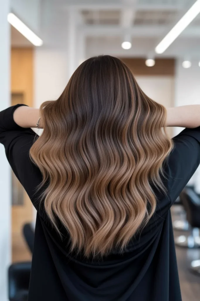 Caramel Brown Ombre Hair Color