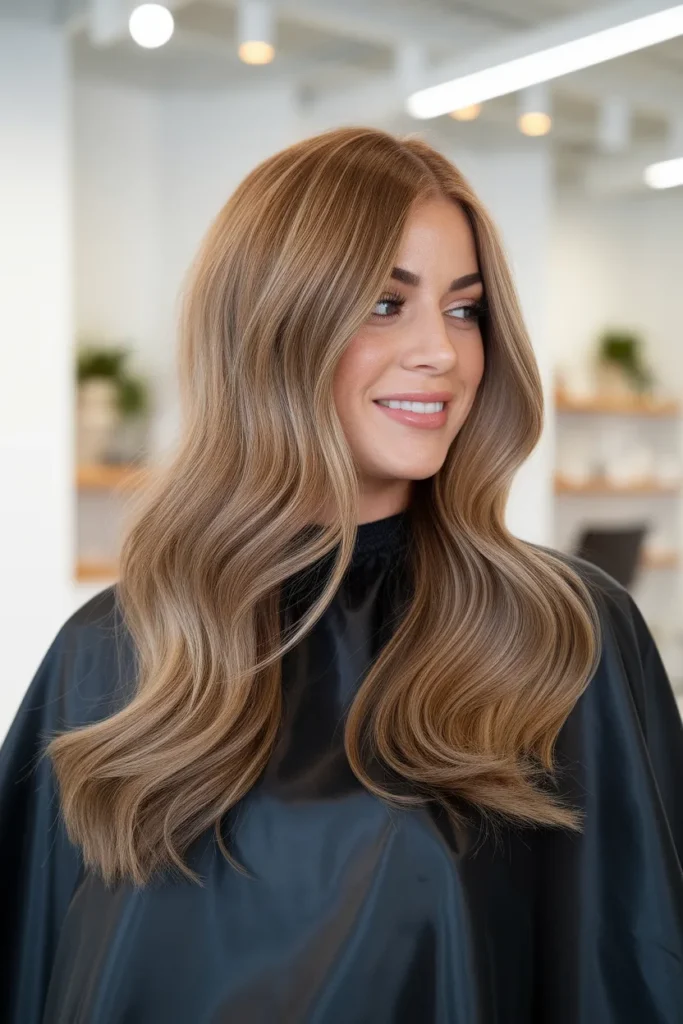 Caramel Latte Brown Hair Color