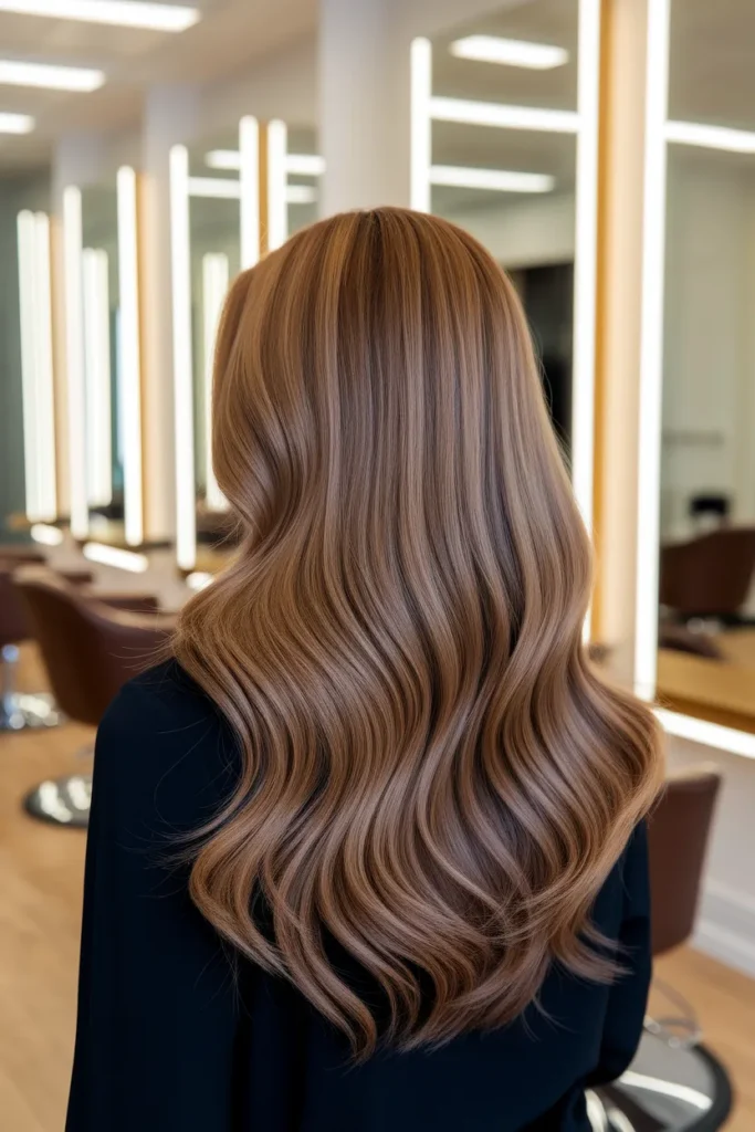 Caramel Mocha Brown Hair Color