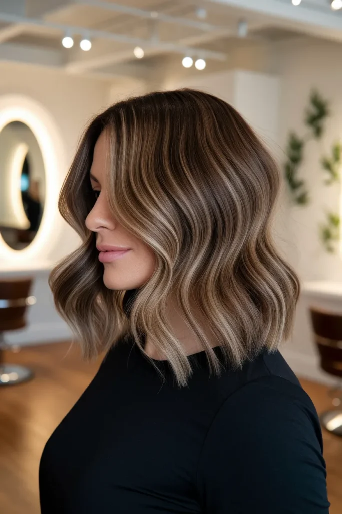 Caramel Swirl Brown Hair Color