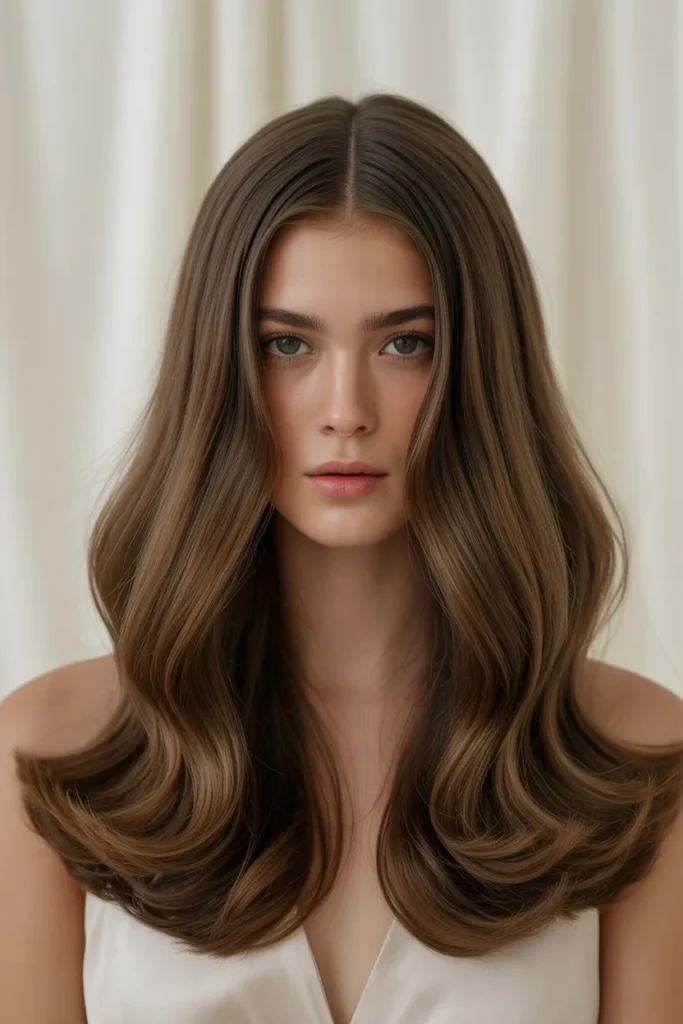 Center Parted Soft Waves