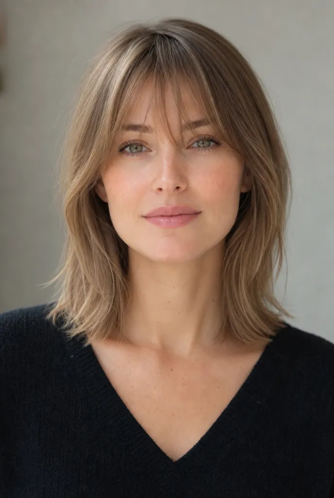 Collarbone Cut With Wispy Bangs