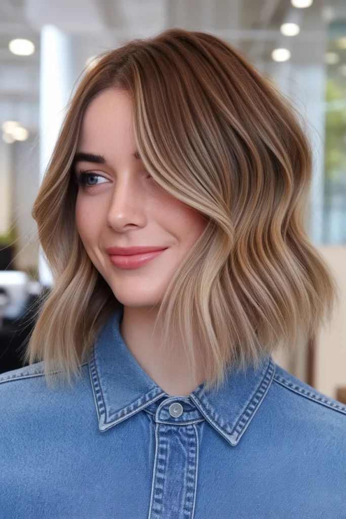 Collarbone Lob with Light Layers