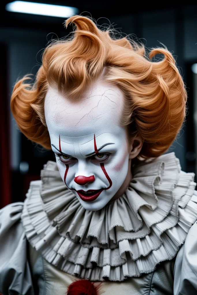 Creepy Pennywise Clown Hairstyle