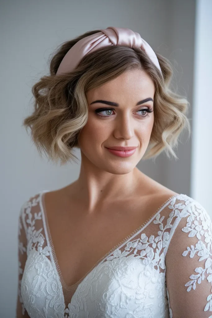 Curly Bob with a Headband