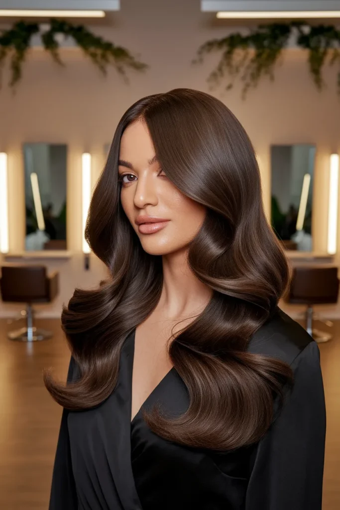 Dark Caramel Brown Hair Color