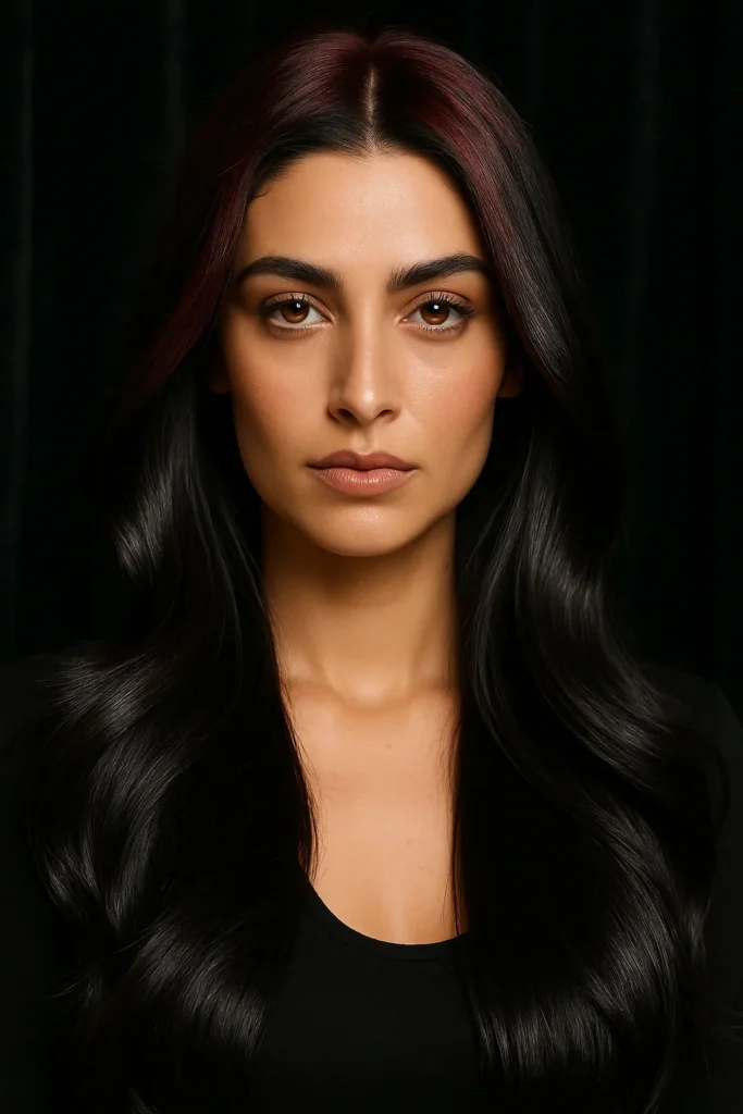 Dark Red Ghost Roots Vampire Hairstyle