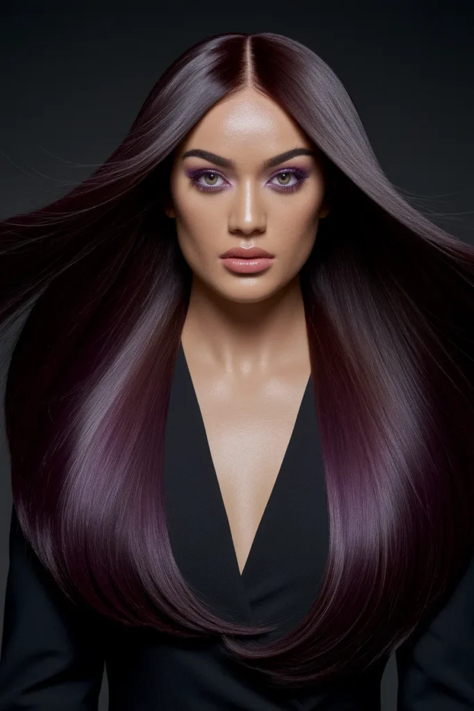 Deep Plum Peekaboo Bold Look