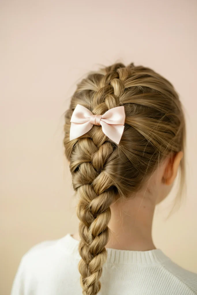 Dutch Braid Hair Bow