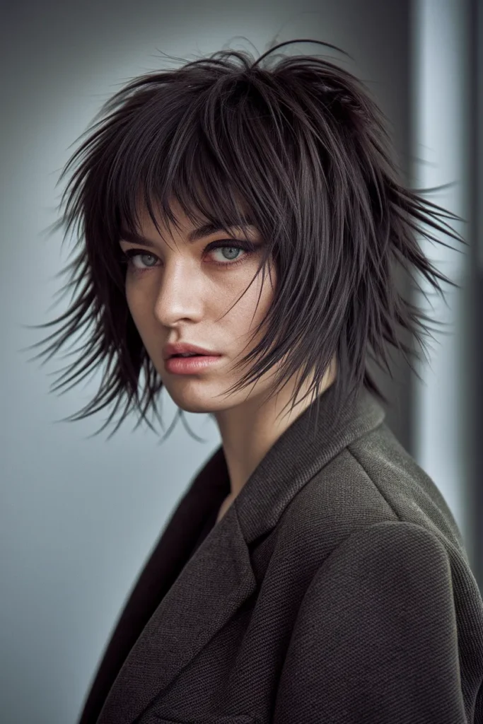 Edgy Textured Wolf Cut