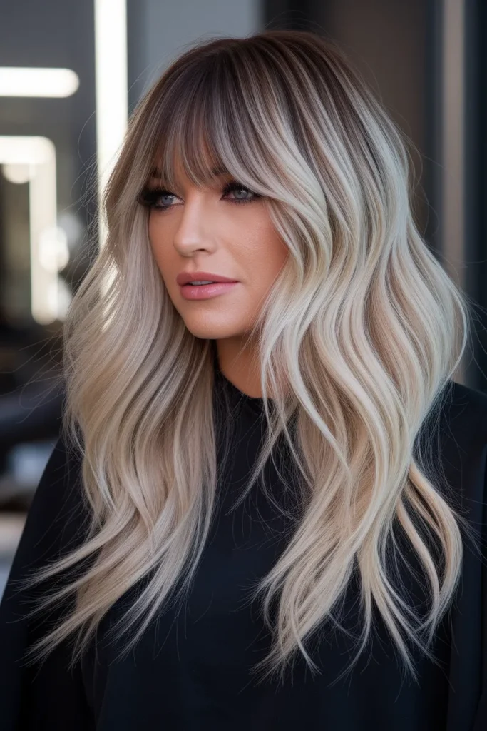 Elegant Two-Tone Wolf Cut