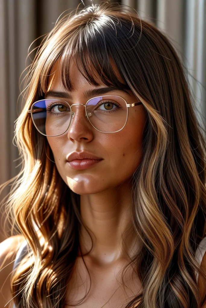 Face-Framing Long Bangs