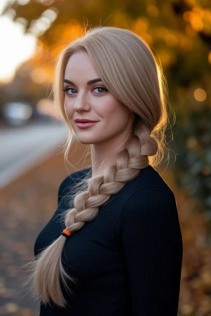Faux Fishtail Bubble Braid Halloween Hairstyle for Kids