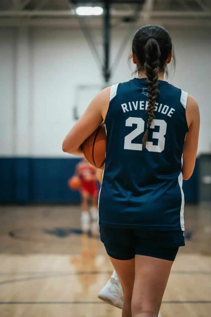 Fishtail Ponytail Basketball Hairstyle for Girls