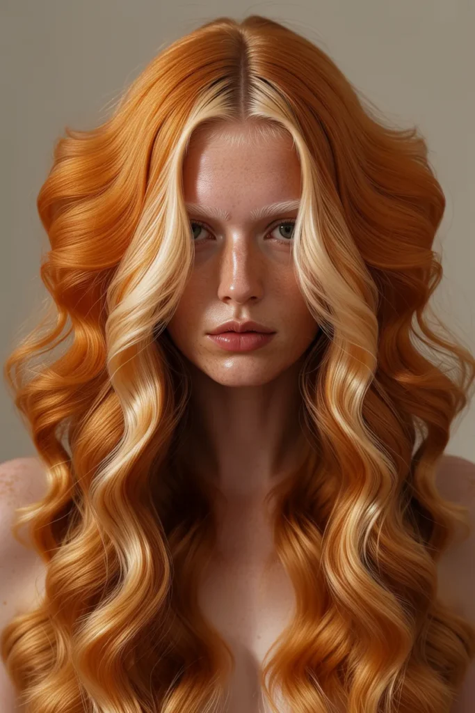 Ginger and Blonde Clown Hairstyle