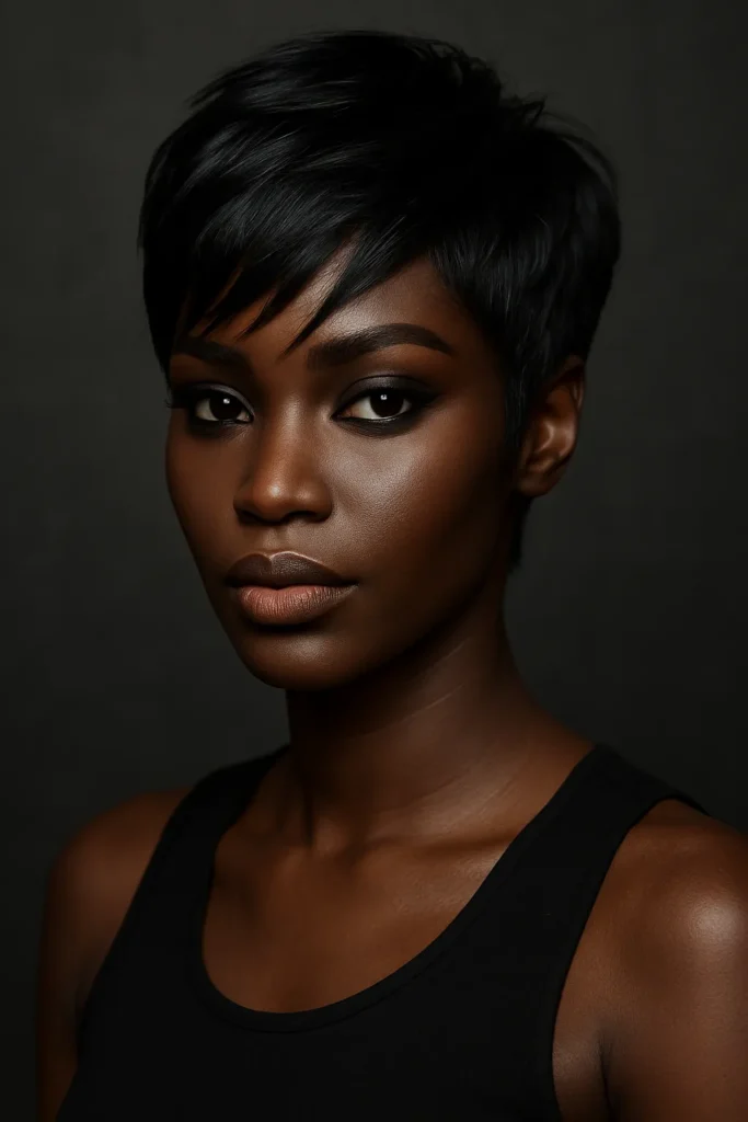 Gothic Pixie Vampire Hairstyle