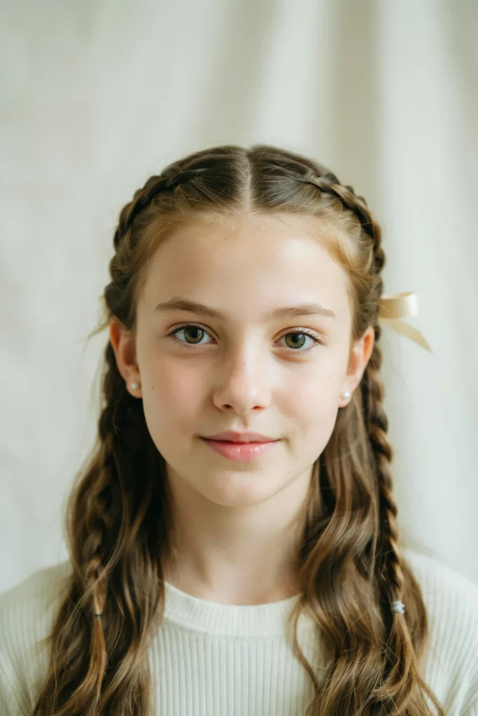  Half Up Half Down Braids